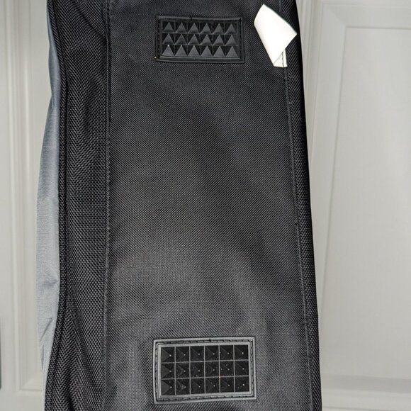 Eddie Bauer Black & Gray Travel Duffel Multi Use Lining Pockets Zippered EUC - Picture 12 of 12